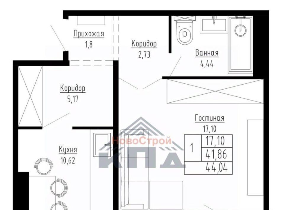 квартира г Новосибирск Студенческая Южно-Чемской жилмассив фото 1