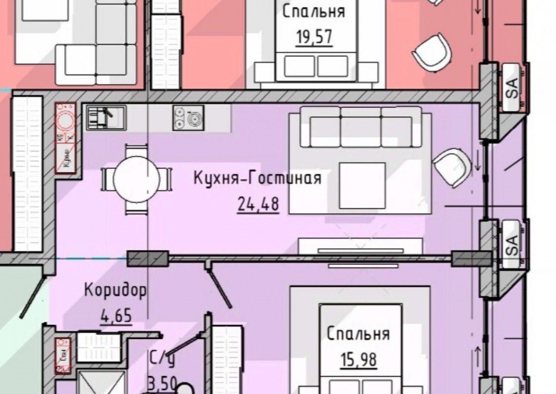 квартира г Нальчик ул Тлостанова 22 фото 14