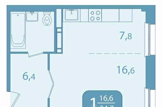квартира г Томск р-н Октябрьский ул Юрия Ковалева 47 фото 1