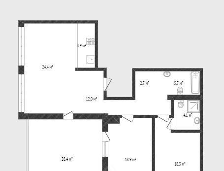 квартира г Тюмень р-н Центральный ул Газовиков 40 фото 20