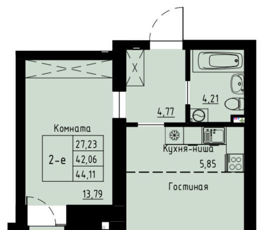 квартира г Красноярск р-н Октябрьский ЖК «Хвоя» фото 1