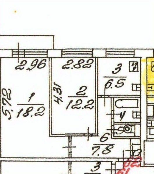 квартира г Зеленоград Старое Крюково ЗелАО 8б микрорайон, к 812, Московская область, г Пушкино, Зеленоград фото 2