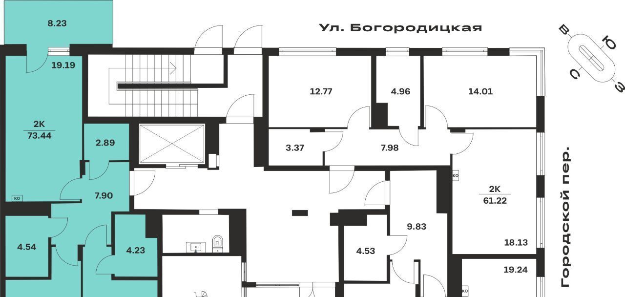квартира г Тула р-н Центральный ул Богородицкая 8в фото 2