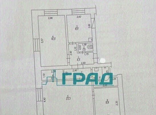 квартира г Белово ул Ленина 6 фото 11