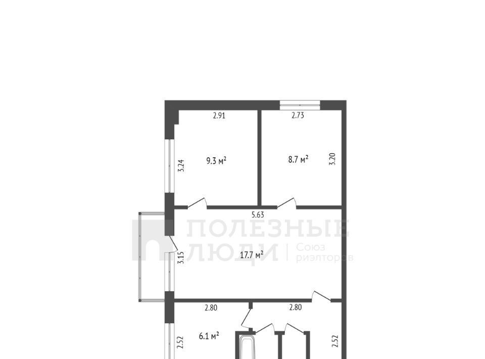 квартира г Великий Новгород ул Кочетова 29к/4 фото 2