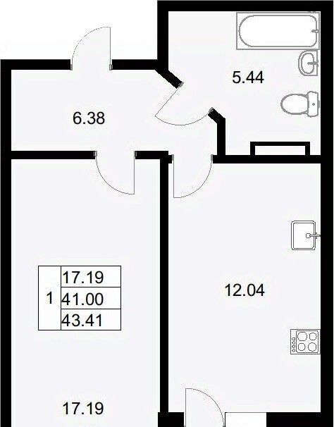 квартира г Краснодар р-н Прикубанский ул им. Кирилла Россинского 3/1 фото 1