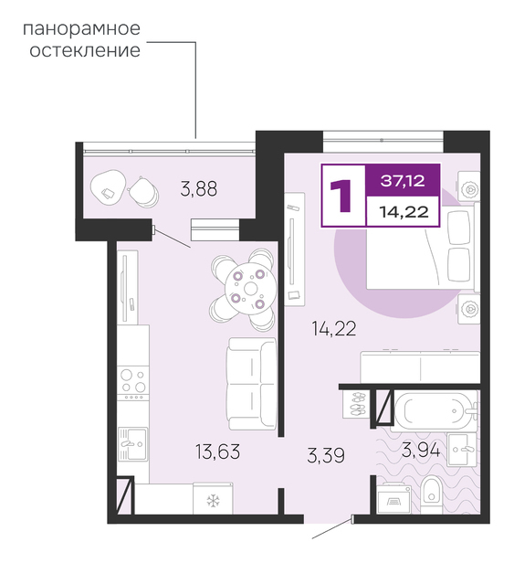 квартира г Брянск рп Радица-Крыловка Бежицкий район ул Толстого фото 1