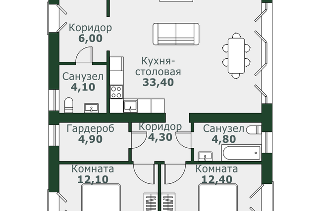 квартира п Западный Спортивная улица, 22 фото