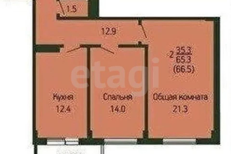 квартира г Краснодар р-н Прикубанский ул им. Героя Хабибуллина 11 муниципальное образование Краснодар фото 8