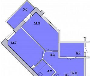 квартира г Иркутск р-н Ленинский Ново-Ленино 2 1-й Ленинский квартал тер. фото 1