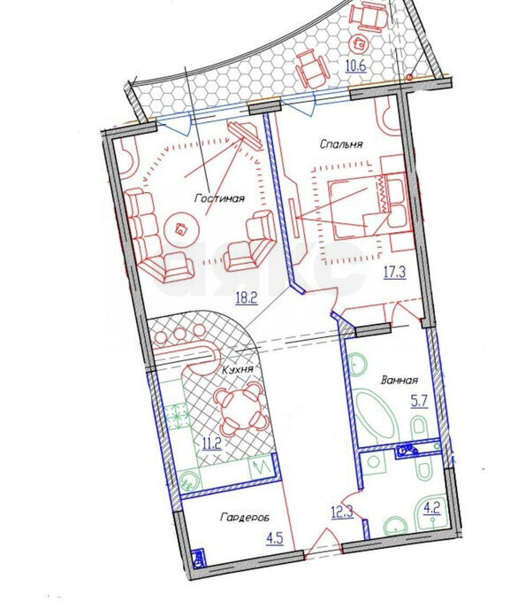 квартира г Геленджик ул Крымская 3к/2 фото 18