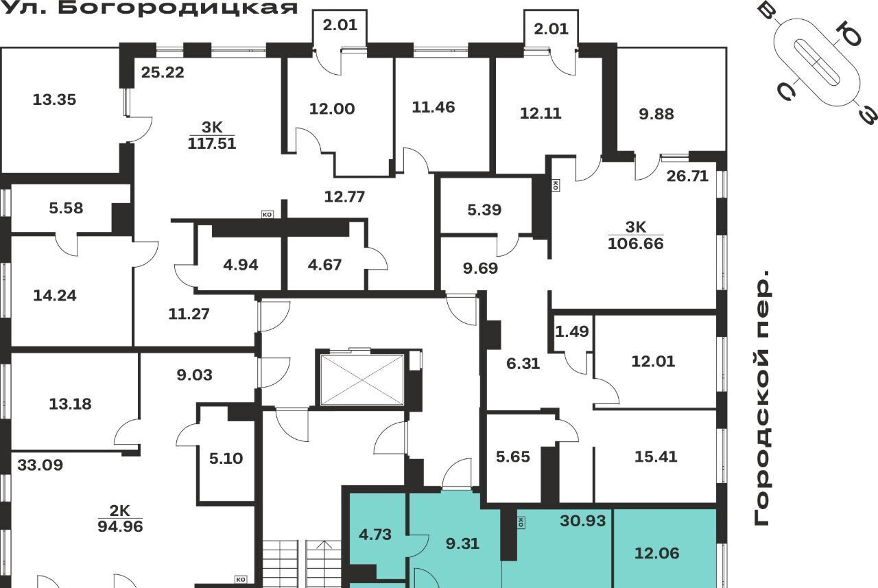 квартира г Тула р-н Центральный ул Богородицкая 8в фото 2