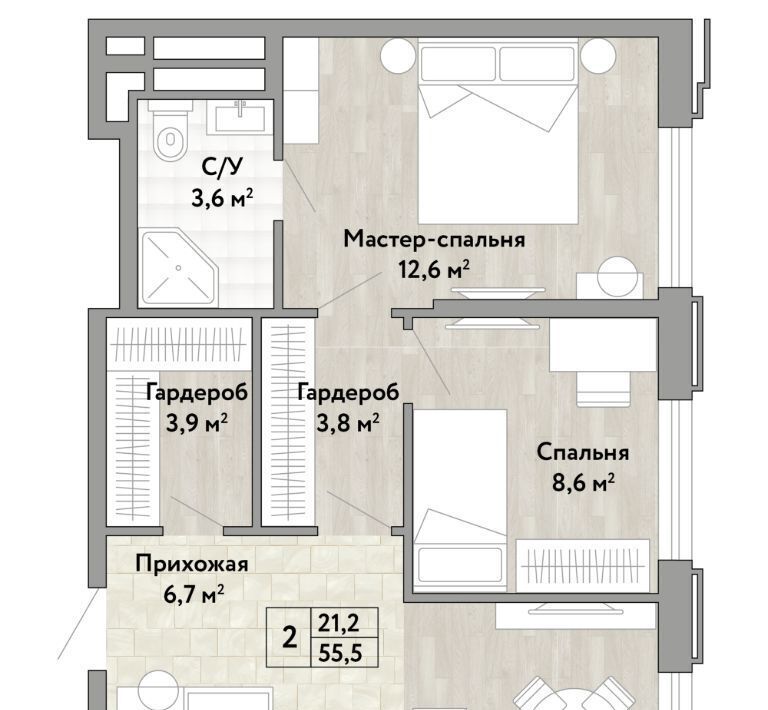 квартира г Хабаровск р-н Центральный ул Карла Маркса 51 фото 1