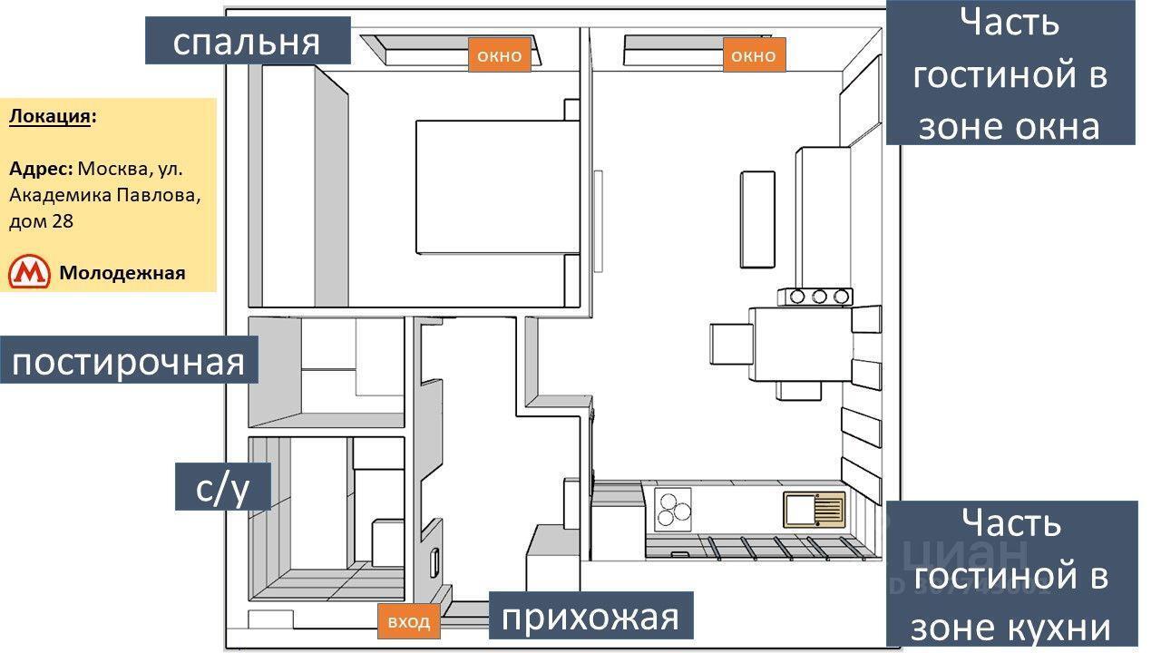 квартира г Москва ЗАО Кунцево ул Академика Павлова 28 ЖК Академика Павлова Московская область, Жилой комплекс «Академика Павлова» фото 20