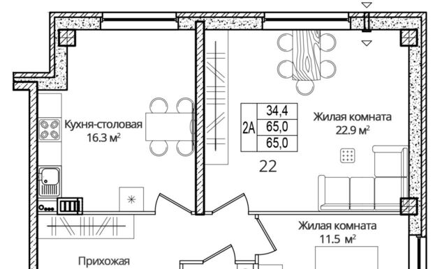 квартира д Борисовичи ул Дмитрия Яковлева 6 Завеличенская волость фото