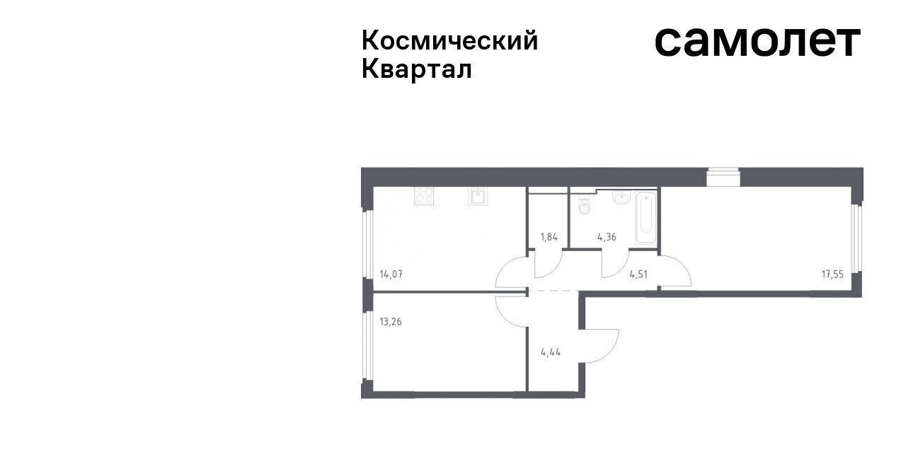квартира г Королев мкр Юбилейный Щёлковская фото 1