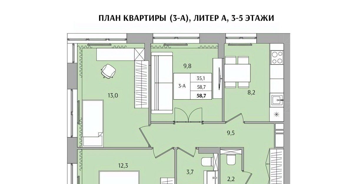 квартира г Нижний Новгород Бурнаковская ул Якорная фото 1