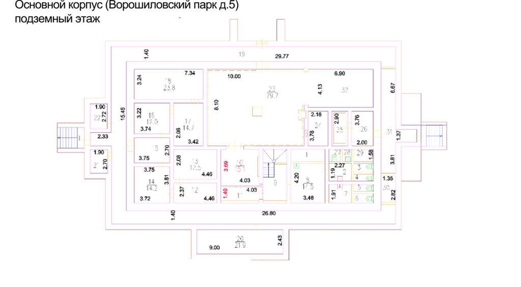 офис г Москва метро Пионерская тер Ворошиловский Парк 5 муниципальный округ Филёвский Парк фото 21