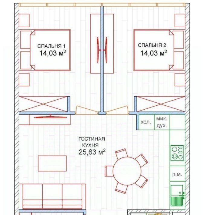 квартира г Геленджик ул Мира 40 Центр фото 9