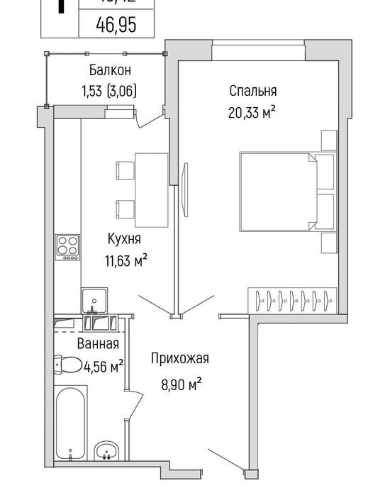 квартира г Красногорск Павшино жилой комплекс Рига Хиллс фото 1