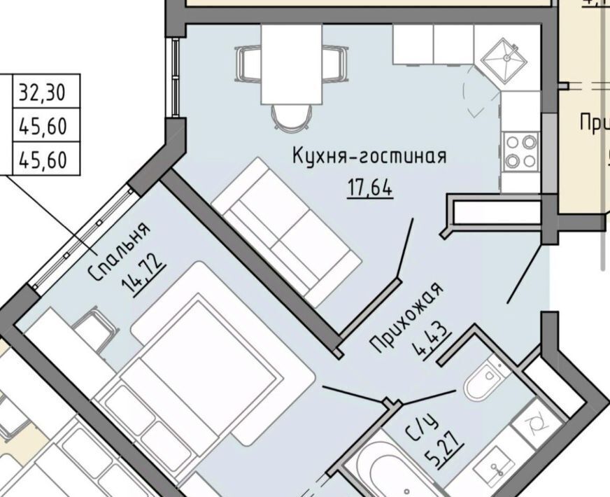 квартира г Грозный р-н Старопромысловский ул Э.Э.Исмаилова 6 Висаитовский район фото 1