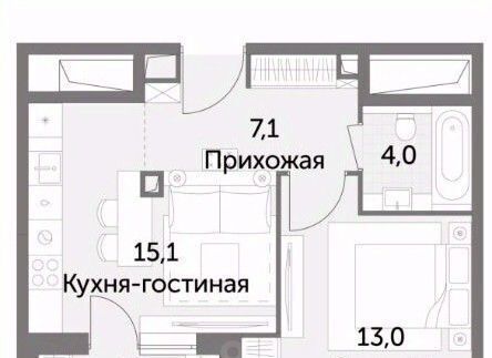 квартира г Москва ул Вильгельма Пика 1 Ботанический сад фото 2