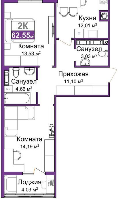 квартира г Симферополь р-н Центральный микрорайон «Город Мира» фото 1