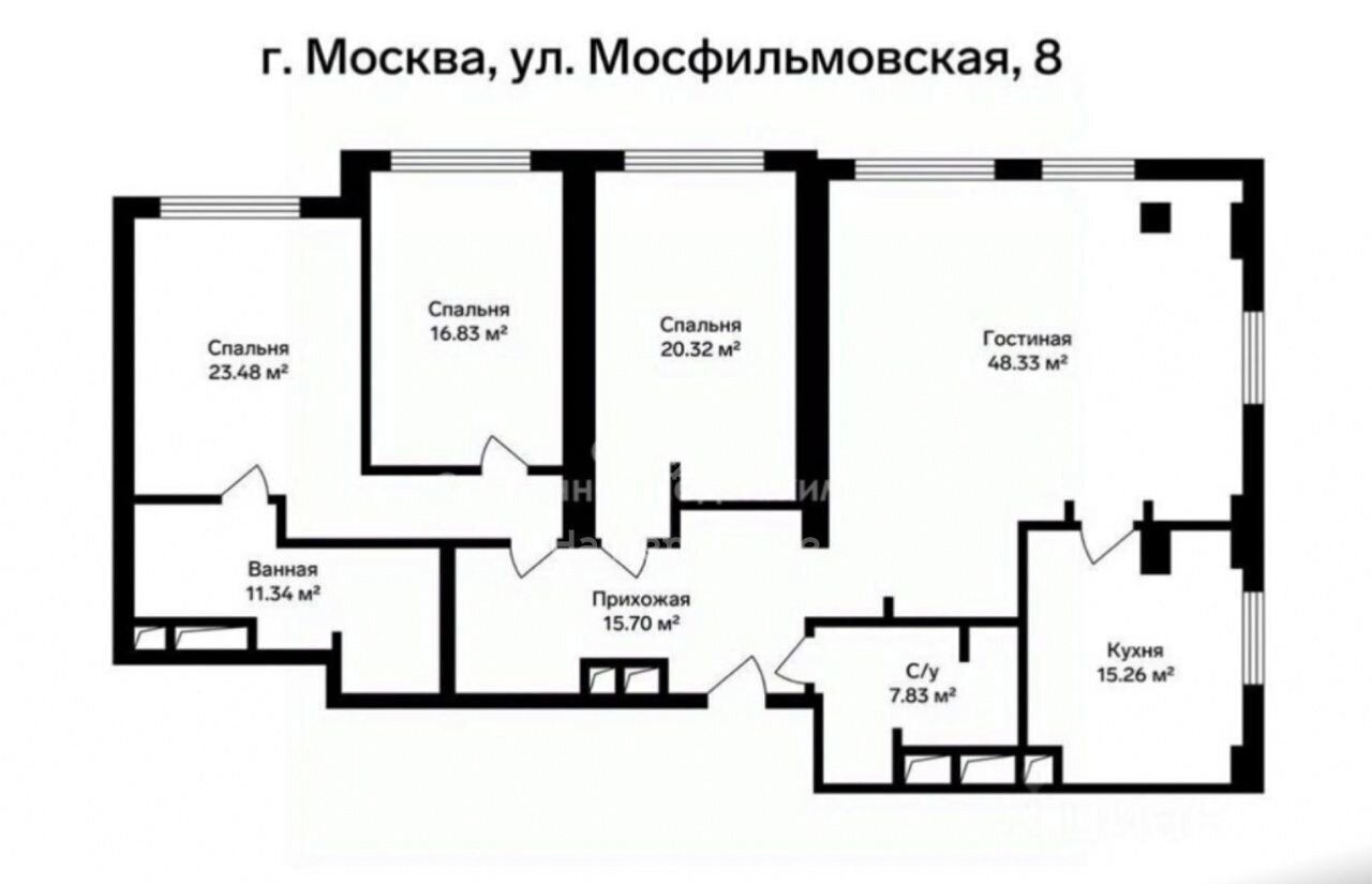 квартира г Москва ул Мосфильмовская 8 дом на Мосфильмовской Поклонная фото 13