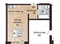 квартира г Новосибирск ЖК «Новый горизонт» Площадь Маркса фото 1