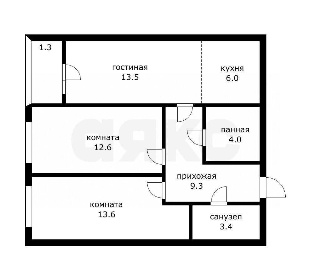 квартира г Москва метро Коммунарка Потапово, ул. Александры Монаховой, стр. 2. 4, Московская область фото 8