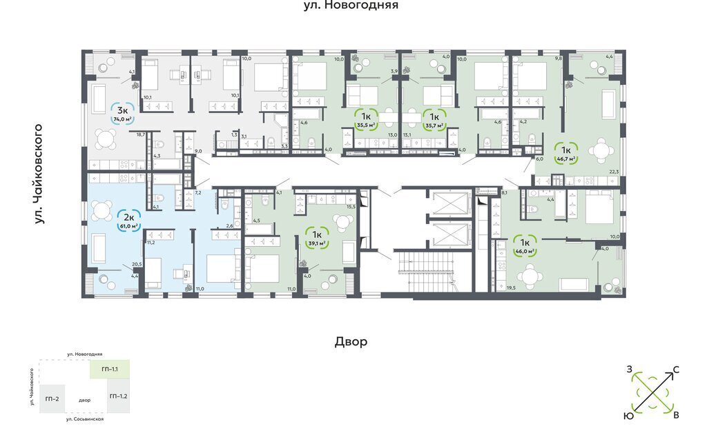 квартира г Тюмень ул Сосьвинская 33к/1 фото 3