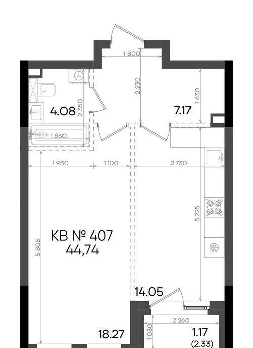 квартира г Казань метро Горки р-н Советский ул Аделя Кутуя 181 ЖК Адали фото 11