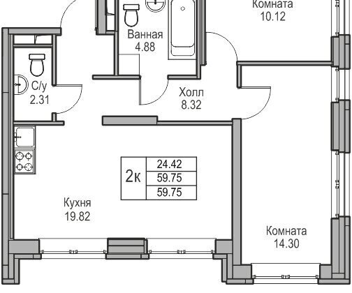 квартира г Санкт-Петербург ул Ивинская 1к/4 Беговая фото 2