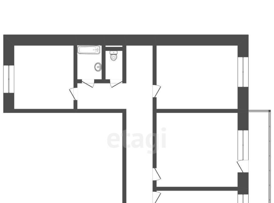 квартира г Томск р-н Октябрьский тракт Иркутский 39/1с 4 фото 19