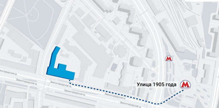 торговое помещение г Москва метро Улица 1905 года ш Звенигородское 18/20к 1 фото 5