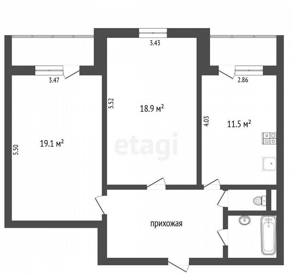 квартира г Воронеж р-н Коминтерновский ул Беговая 2/1 фото 24