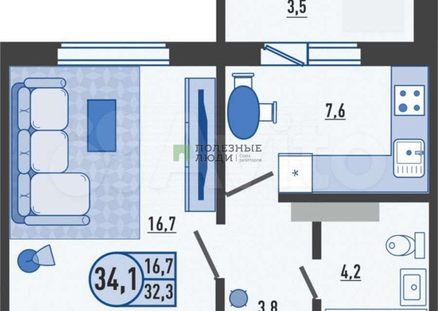 квартира р-н Орловский д Жилина ул Естина 7 фото 10