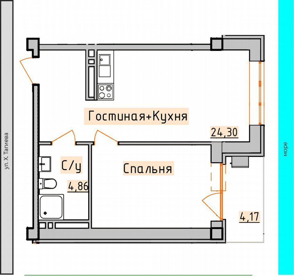 квартира г Дербент ул. Х. Тагиева, 24 фото 8