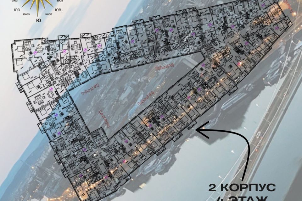 квартира г Калининград р-н Московский городской округ Калининград, Октябрьская, 12 фото 2