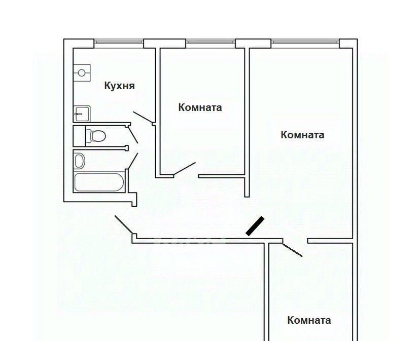 квартира г Москва метро Строгино ул Исаковского 8к/2 фото 15