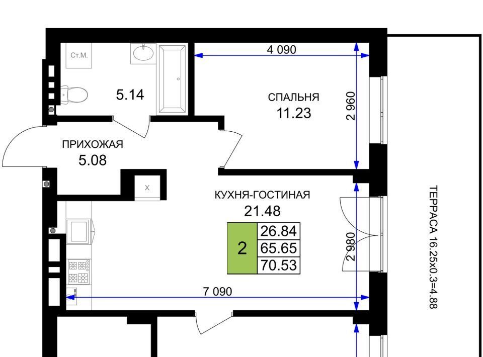 квартира р-н Гурьевский г Гурьевск ЖК «Включи» фото 1