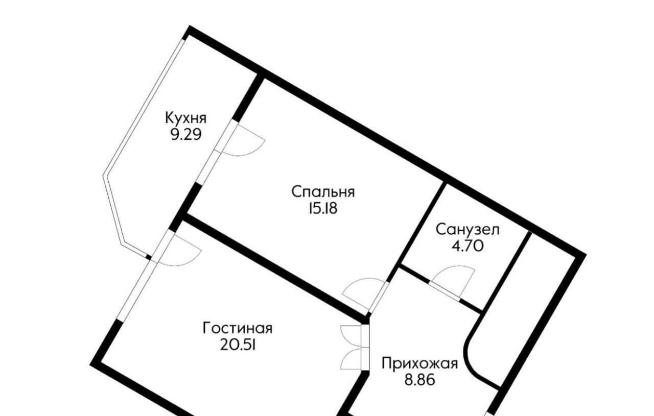 квартира г Краснодар р-н Центральный ул Кубанская Набережная 37/11 Западный фото 5