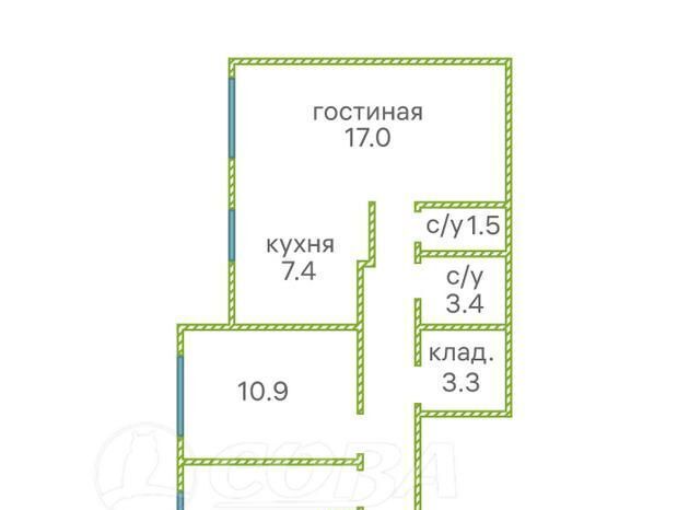 квартира г Тюмень р-н Центральный ул Муравленко 9 фото 3