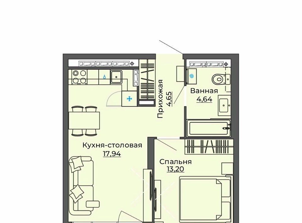 квартира г Екатеринбург Уральская ВТУЗгородок ЖК «Б.26» жилрайон фото 1