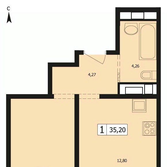 квартира г Краснодар р-н Карасунский ул Автолюбителей 1д/4 фото 1