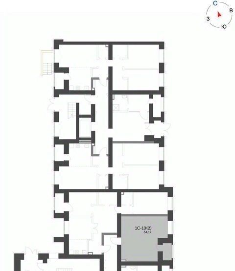 квартира р-н Нижнекамский г Нижнекамск 15-й микрорайон фото 2