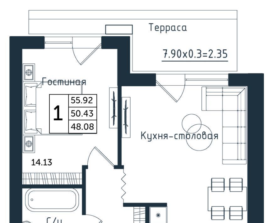 квартира пгт Янтарный фото 1