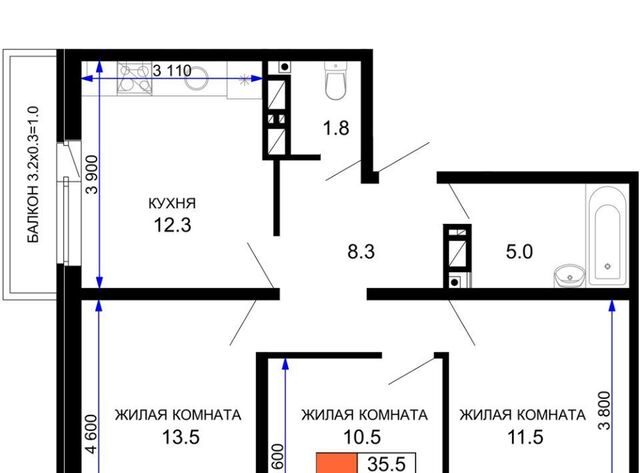 р-н Прикубанский ул им. лётчика Позднякова 2к/23 фото