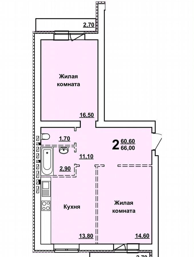 квартира г Саратов р-н Ленинский пр-кт Строителей 38а фото 1