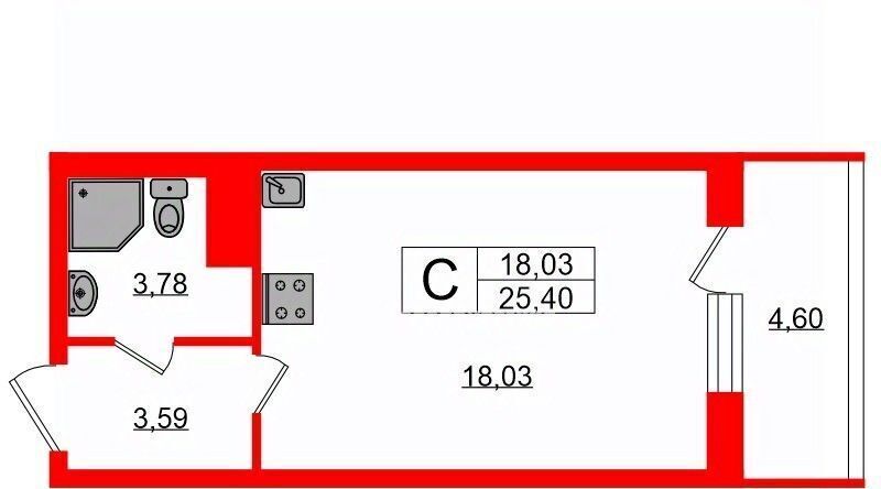 квартира г Санкт-Петербург метро Московская ул Струве 10к/1 фото 2